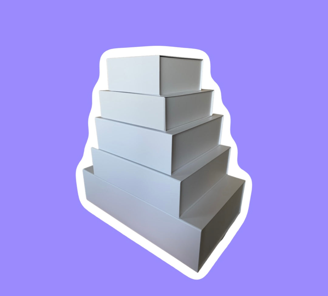 White Magnetic Gift Box - Step 1